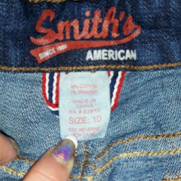 NWT Smith's American Boot‎ Cut Jeans 10 Dark Wash - Picture 7 of 7